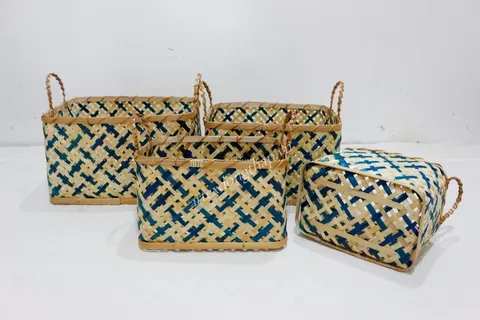 Rattan Export Bamboo Basket - REX-BH5221A-4MC