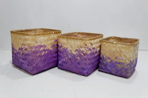 Rattan Export Bamboo Basket - REX-BH5232A-3MC