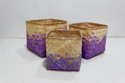 Rattan Export Bamboo Basket - REX-BH5232A-3MC