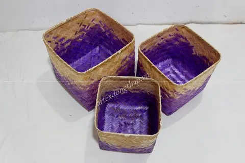 Rattan Export Bamboo Basket - REX-BH5232A-3MC