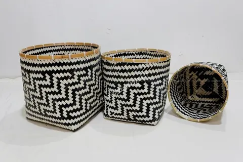 Rattan Export Bamboo Basket - REX-BH5239A-3MC