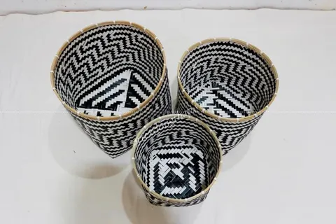 Rattan Export Bamboo Basket - REX-BH5239A-3MC