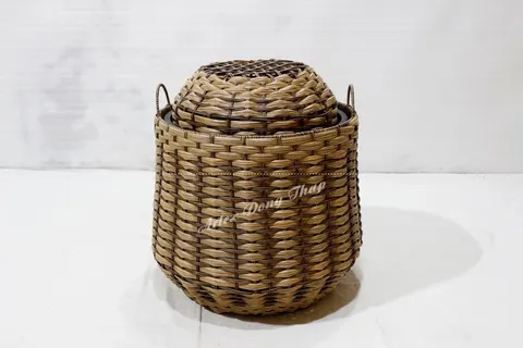 Rattan Export Poly rattan planter - REX-CH2367A-2MC