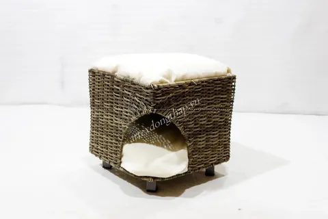 Rattan Export Poly Rattan Pet Basket - REX-CH2826A-1GY