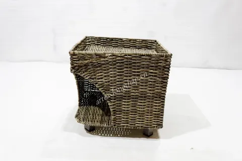 Rattan Export Poly Rattan Pet Basket - REX-CH2826A-1GY