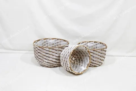 Rattan Export Poly rattan baskets - REX-CH3364A-3MC