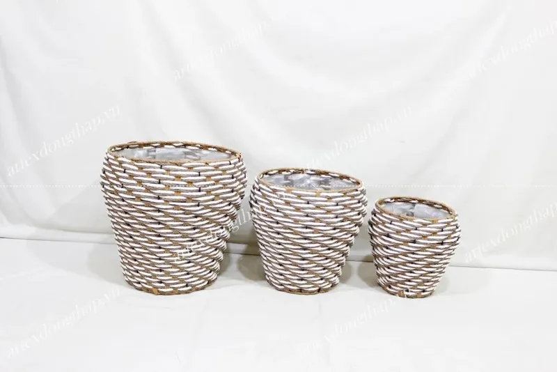 Rattan Export Poly rattan baskets - REX-CH3365A-3MC