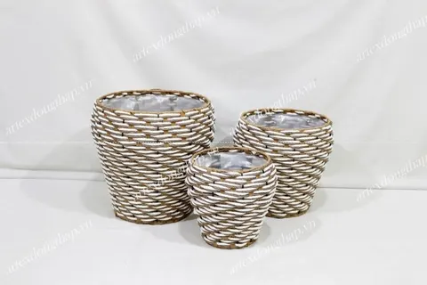 Rattan Export Poly rattan baskets - REX-CH3365A-3MC