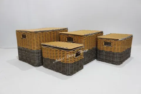 Rattan Export Poly Rattan Trunk - REX-CH3630A-4MC