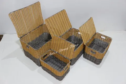 Rattan Export Poly Rattan Trunk - REX-CH3630A-4MC