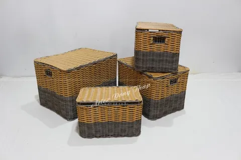 Rattan Export Poly Rattan Trunk - REX-CH3630A-4MC