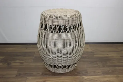 Rattan Export Poly Rattan Stool - REX-CH3707A-1GY