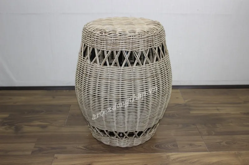 Rattan Export Poly Rattan Stool - REX-CH3707A-1GY