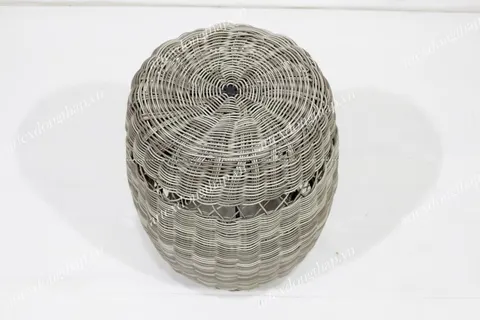 Rattan Export Poly Rattan Stool - REX-CH3707B-1GY