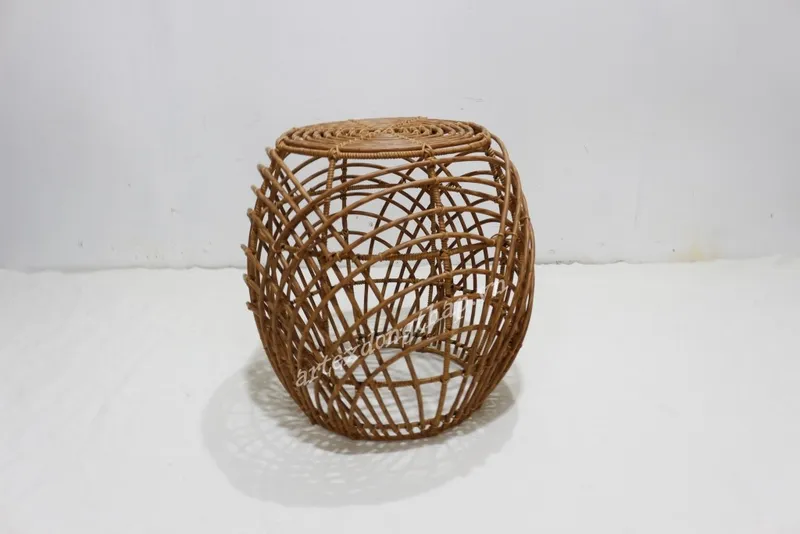 Rattan Export Poly Rattan Stool - REX-CH3744A-1BR