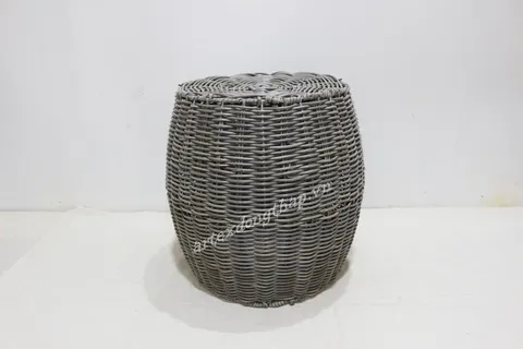 Rattan Export Poly Rattan Stool - REX-CH3745A-1GY