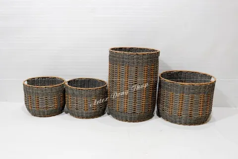Rattan Export Poly rattan baskets - REX-CH3836A-4MC