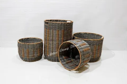 Rattan Export Poly rattan baskets - REX-CH3836A-4MC