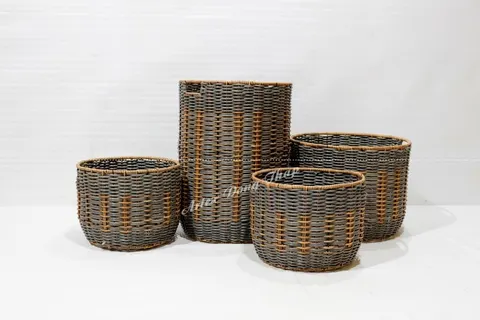Rattan Export Poly rattan baskets - REX-CH3836A-4MC