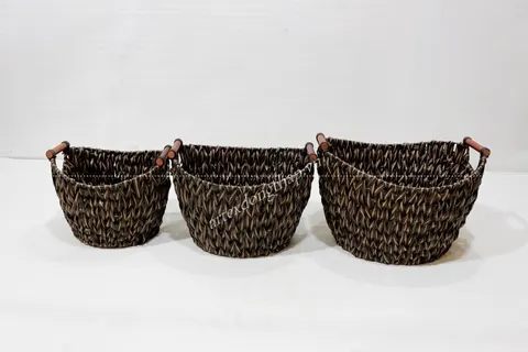 Rattan Export Poly rattan baskets - REX-CH3847A-3MC