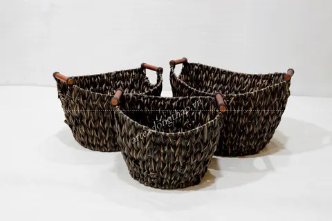 Rattan Export Poly rattan baskets - REX-CH3847A-3MC