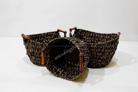 Rattan Export Poly rattan baskets - REX-CH3847A-3MC
