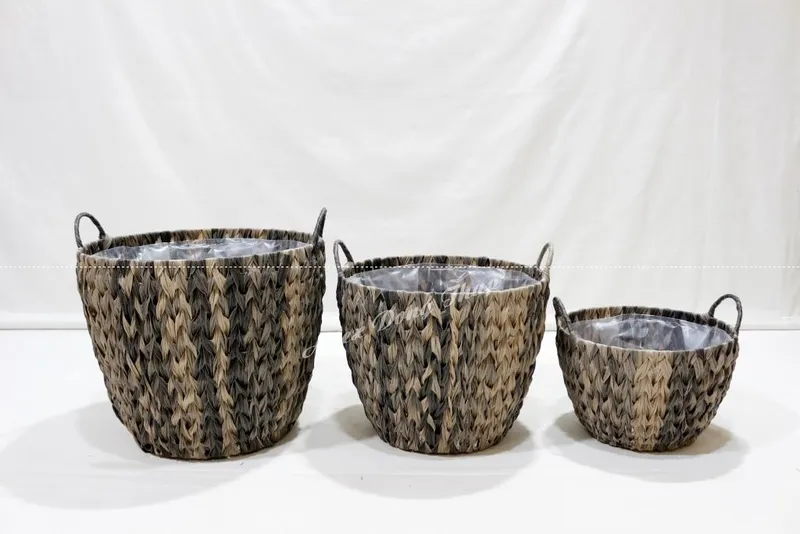 Rattan Export Poly rattan baskets - REX-CH3866B-3GY