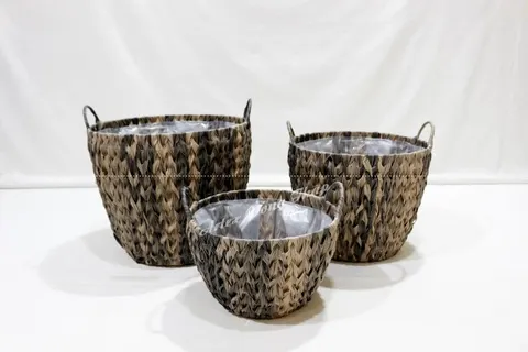 Rattan Export Poly rattan baskets - REX-CH3866B-3GY