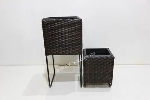 Rattan Export Poly rattan planter - REX-CH4372A-2BR