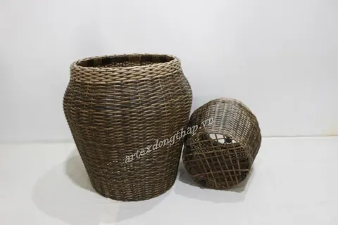 Rattan Export Poly rattan planter - REX-CH4375A-2MC