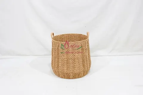 Rattan Export Paper Rope Woven Storage Basket – Eco-Friendly Handmade Organizer - REX-CH4416A-1-2BR