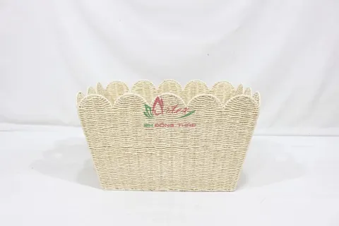 Rattan Export Eco-Friendly Woven Paper Rope Basket for Storage and Home Use - REX-CH4421A-1YL