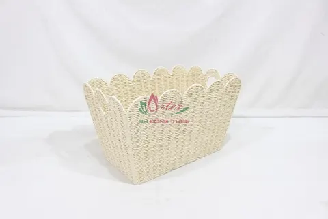 Rattan Export Eco-Friendly Woven Paper Rope Basket for Storage and Home Use - REX-CH4421A-1YL