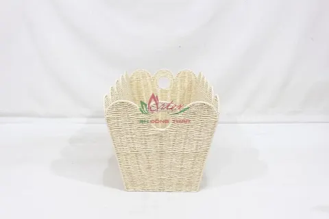 Rattan Export Eco-Friendly Woven Paper Rope Basket for Storage and Home Use - REX-CH4421A-1YL