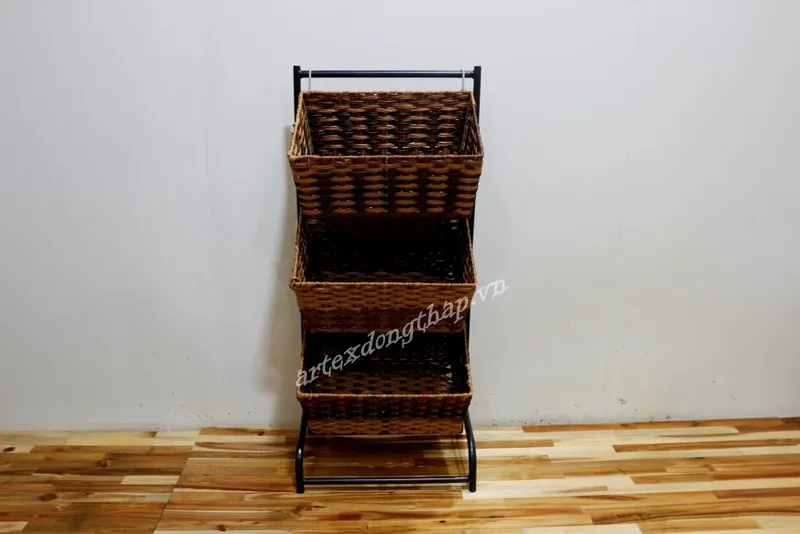 Rattan Export Magazine basket tower - REX-CH4599A-1BR
