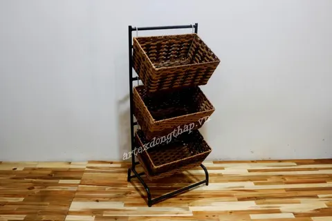 Rattan Export Magazine basket tower - REX-CH4599A-1BR