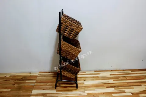 Rattan Export Magazine basket tower - REX-CH4599A-1BR