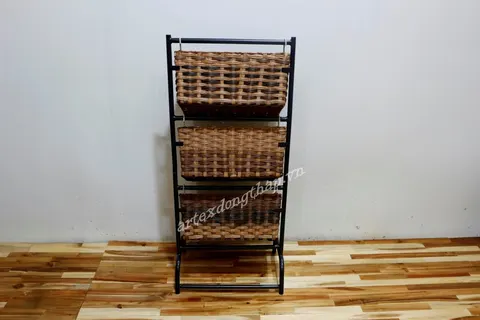 Rattan Export Magazine basket tower - REX-CH4599A-1BR