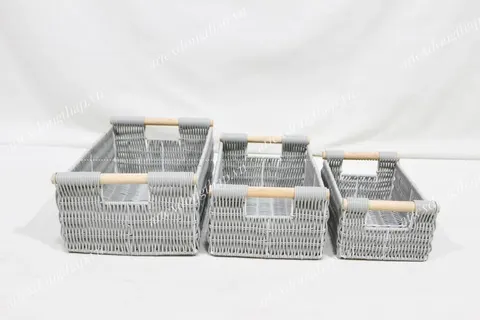 Rattan Export Poly rattan baskets - REX-CH4950A-3GY
