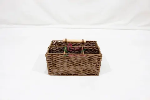 Rattan Export Handmade Plastic Rope Woven Serving Tray Vietnam Manufacturer - REX-CH5023A-1BR
