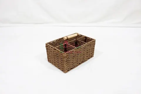 Rattan Export Handmade Plastic Rope Woven Serving Tray Vietnam Manufacturer - REX-CH5023A-1BR