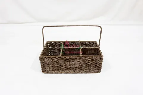 Rattan Export Modern Plastic Rope Woven Display Tray Custom Design - REX-CH5042A-1BR