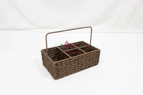 Rattan Export Modern Plastic Rope Woven Display Tray Custom Design - REX-CH5042A-1BR