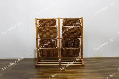 Rattan Export Tier Magazine rack - REX-HG0255A-1NA