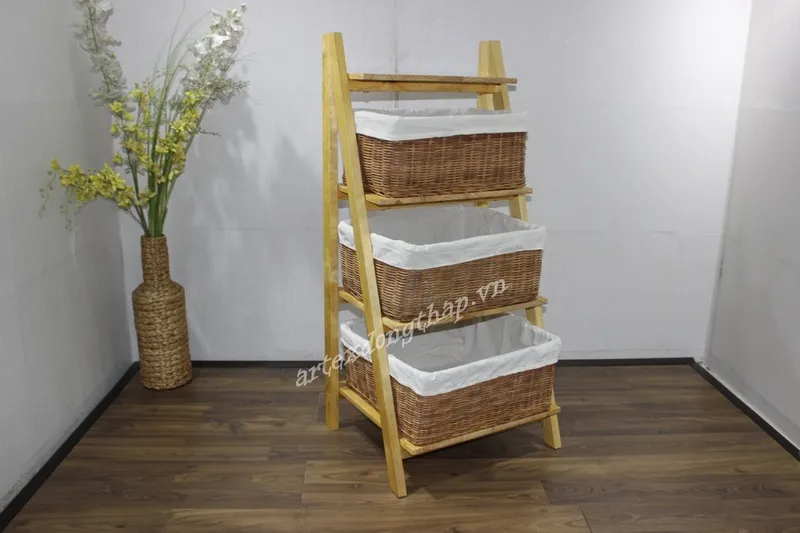 Rattan Export Magazine basket tower - REX-HG0261C-1NA
