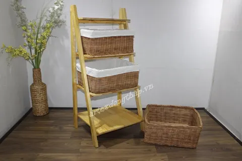 Rattan Export Magazine basket tower - REX-HG0261C-1NA