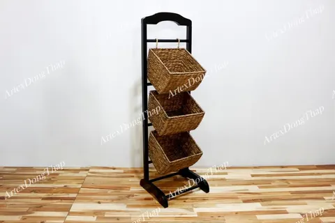 Rattan Export Tier Magazine rack - REX-HG0271A-1BL