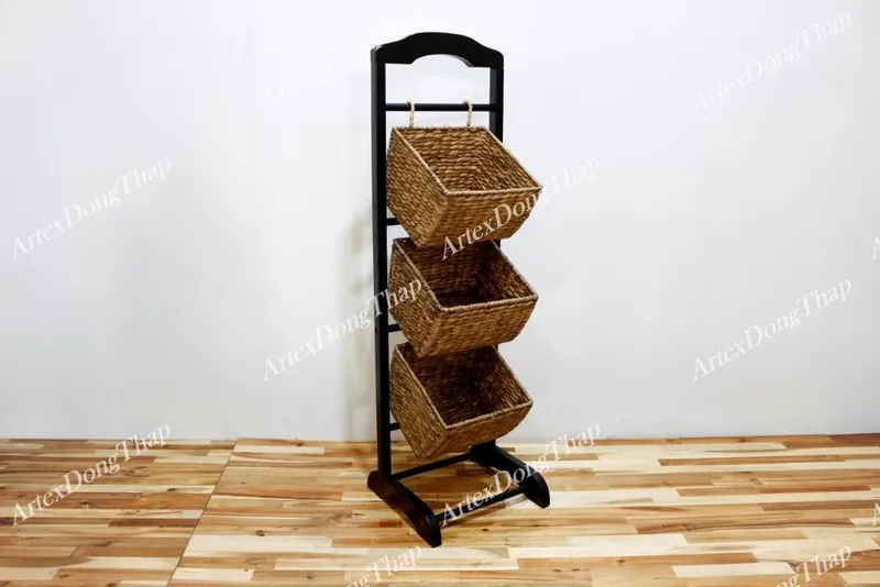 Rattan Export Tier Magazine rack - REX-HG0271A-1BL