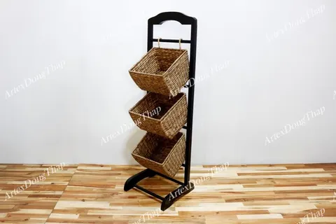 Rattan Export Tier Magazine rack - REX-HG0271A-1BL