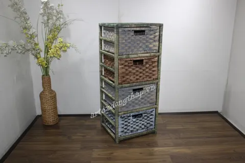Rattan Export Wooden Cabinet - REX-HG0802A-1MC